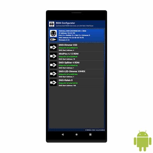RDM Configurator für Android