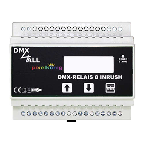 DMX-RELAIS 8 INRUSH+