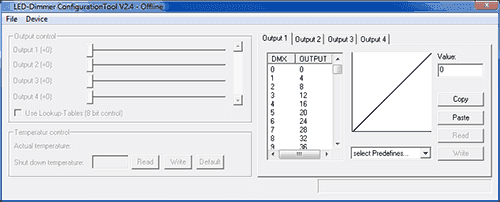 LED-Dimmer Configuration Tool