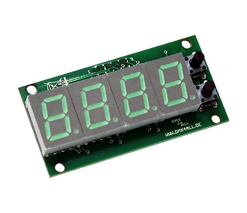 DMX-Adressmodul mit LED-Display