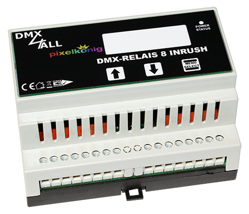 DMX-RELAIS 8 INRUSH+