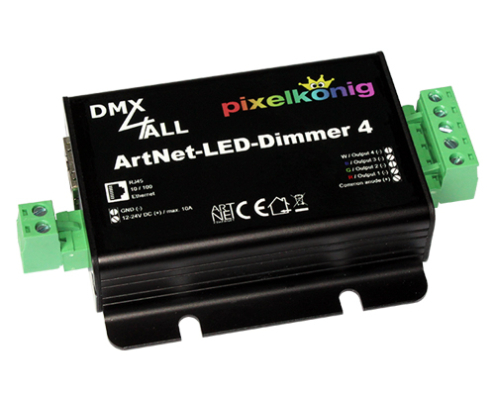 ArtNet-LED-Dimmer 4 MK2+