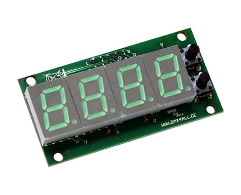 DMX-Adressmodul mit LED-Display